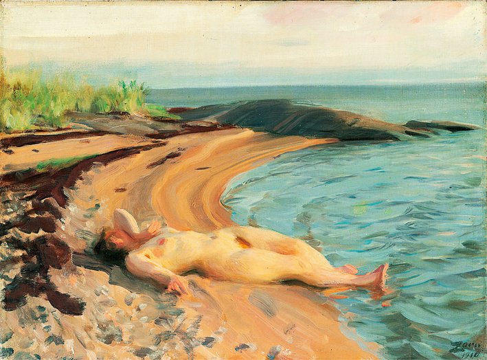  安德斯·莱奥纳德·佐恩 Anders Leonard Zorn —— 海滩上